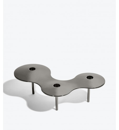 Zaha Hadid Design Cell细胞系列大号烛台黑色H10cm